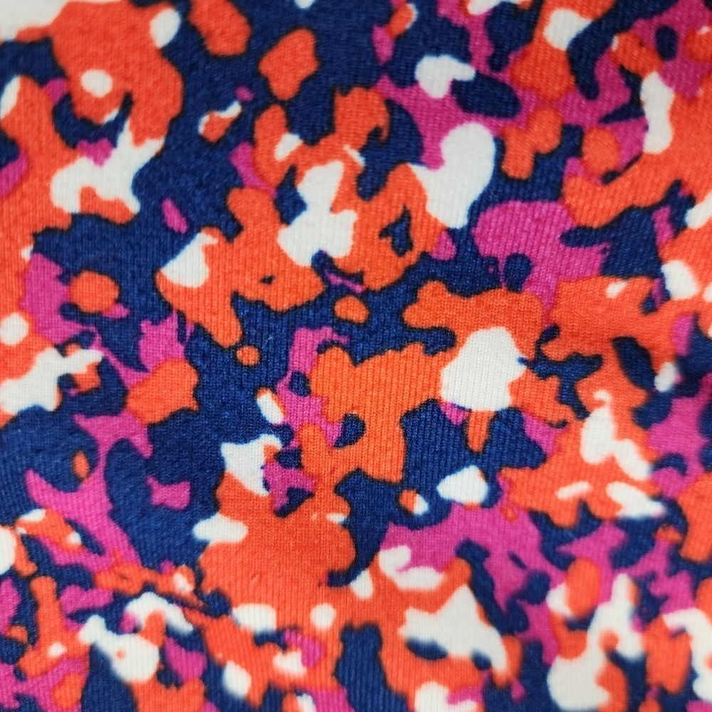 Ideology Compression Side-Pocket Cropped Leggings Multicolor Abstract Pattern M - Picture 9 of 14